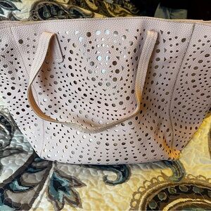 Rose Gold & pale pink tote